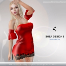 SD Talia Mesh Dress - Red